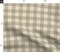 Plaid Tan Buffalo Check Cottagecore Country Chic Farmhouse Custom Printed Fabric by Spoonflower Various Fabrics by the Yard or Fat Quarter